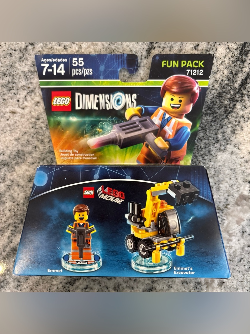 LEGO Dimensions 71212 Emmet Fun Pack – NEW & SEALED – The LEGO Movie – Excavator